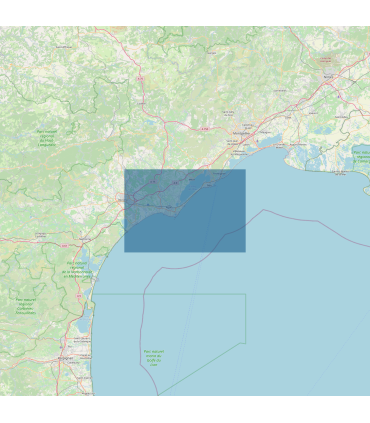 Carte SHOM 7054L - De L’Embouchure De L’Aude À Sète