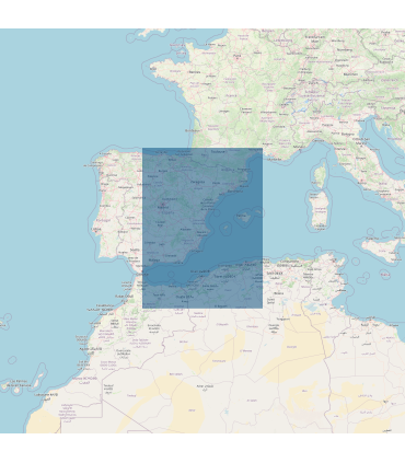 Carte SHOM 7015L - De Gibraltar Aux Iles Baléares