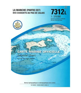 Carte SHOM 7312L -La Manche (Partie Est) - Des Casquets au Pas de Calais