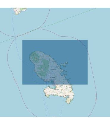 Carte SHOM 7041L - Martinique Nord