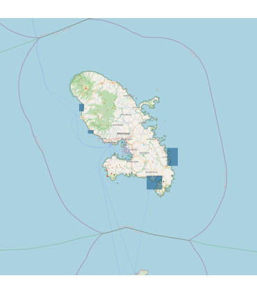 Carte SHOM 7089L - Saint-Pierre, Case-Pilote, Cul-De-Sac Du Marin, Baie Du Vauclin