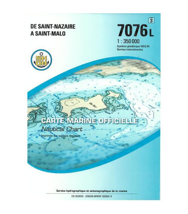 Carte SHOM 7076L - De Saint-Nazaire À Saint-Malo