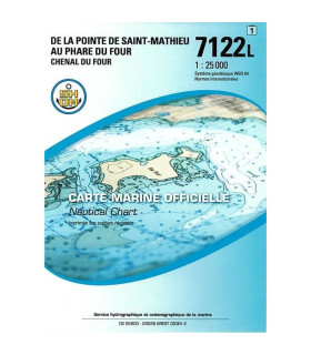 Carte SHOM 7122L - De La Pointe De Saint-Mathieu Au Phare Du Four - Chenal Du Four