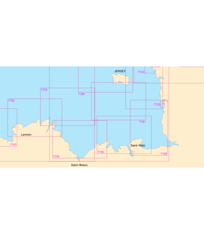 Cartographie SHOM France - Bretagne - Côte d'Émeraude (large)