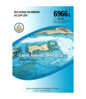 Carte SHOM 6966L - Des Héaux-de-Bréhat au Cap Lévi