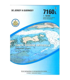 Carte SHOM 7160L - De Jersey à Guernsey