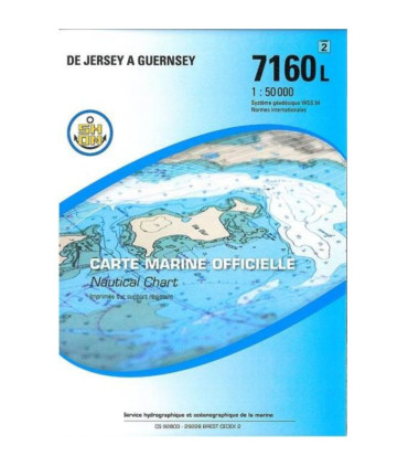 Carte SHOM 7160L - De Jersey à Guernsey
