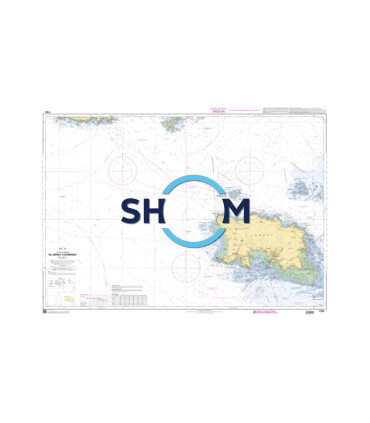 Carte SHOM 7160L - De Jersey à Guernsey
