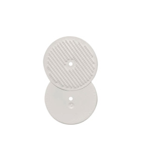 Disques auto-agrippants à visser en polypropylène (lot de 4)