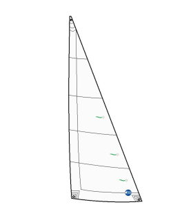 Foc Vent d'Ouest régate Dacron 240g/m² Blanc