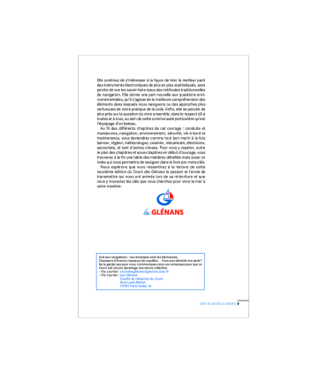 Le Cours des Glénans - 9e Édition