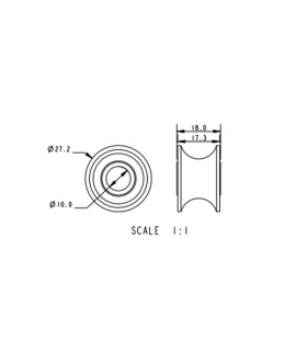 Réa nylon 27x18x10mm