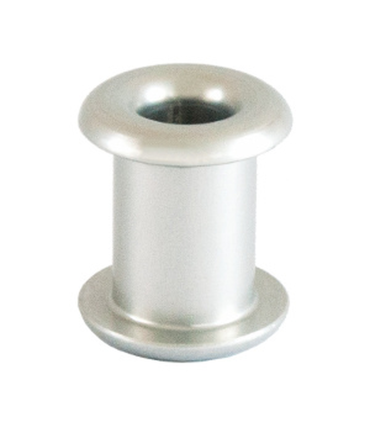 Écubier fileté haut/bas alu 8mm (17-22mm)
