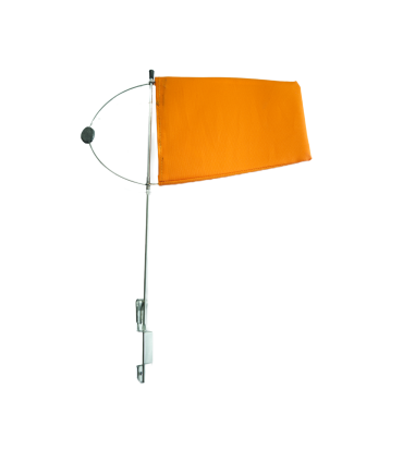 Girouette avec pavillon nylon et tige inox