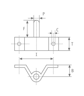 Aiguillot tableau Ø8mm