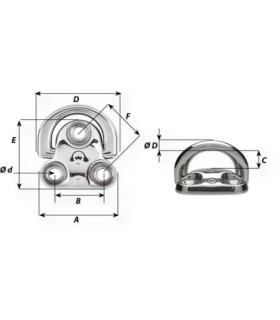 Cadène articulée simple Ø8mm