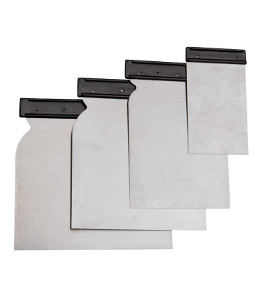 Kit 4 spatules à enduire 50–120 mm