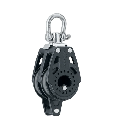 Poulie double ringot émerillon 40mm Carbo Air