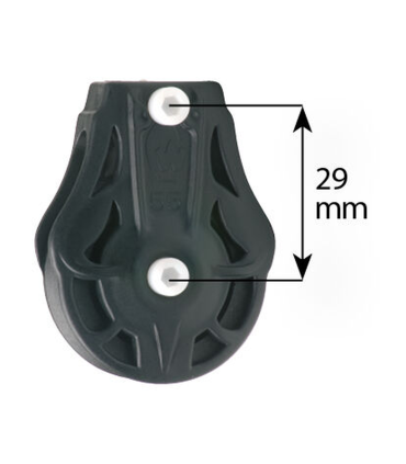 Poulie plat-pont 35mm réa nylon