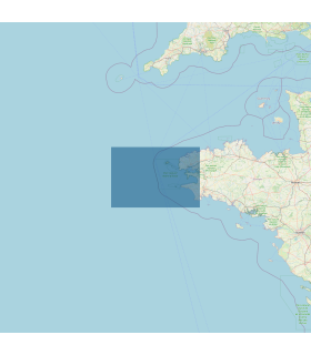 Carte SHOM 7066L - De l'île Vierge à la Pointe de Penmarc'h - Abords de Brest