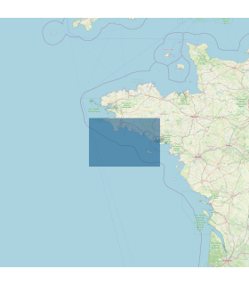 Carte SHOM 7067L - De la Chaussée de Sein à Belle-Île