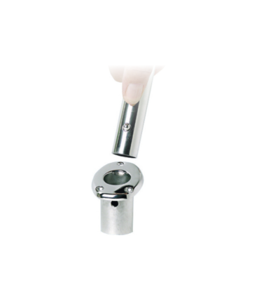 Support encastrable pour mât de pavillon inox 25mm