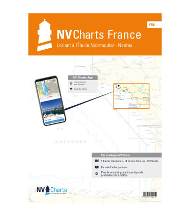 Carte NV Charts - FR6 - La Bretagne Sud de Lorient à Noirmoutier