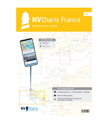 Carte NV Charts - FR5 - Douarnenez à Lorient