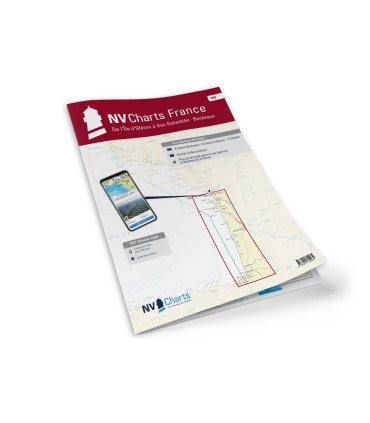 Carte NV Charts - FR8 - De l'île d'Oléron à San Sebastián - Bordeaux