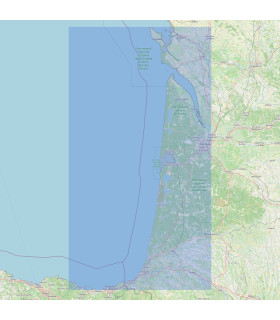 Carte NV Charts - FR8 - De l'île d'Oléron à San Sebastián - Bordeaux