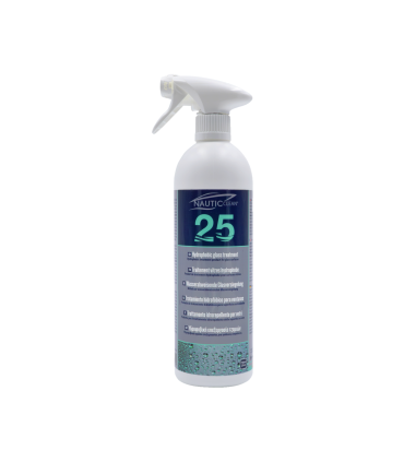 Traitement vitres et plexiglass Hydrophobe 25