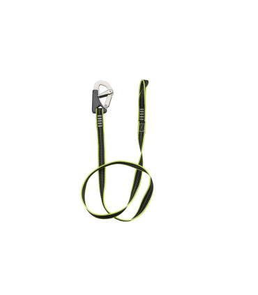 Longe plate 1.5m avec mousqueton et loop