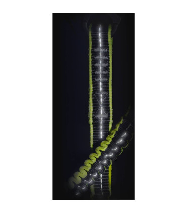 Longe plate 1.5m avec mousqueton et loop