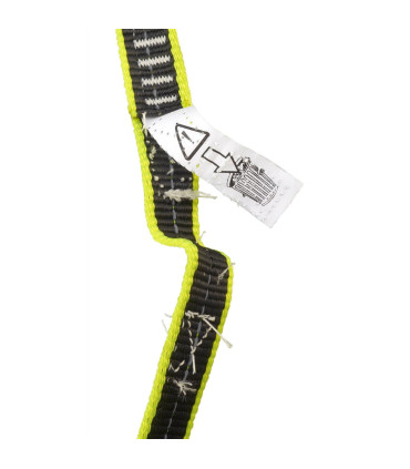Longe plate 1.5m avec mousqueton et loop