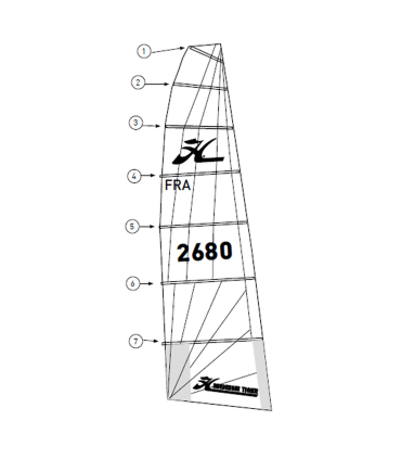 Latte GV STX  N°5 Hobie Tiger