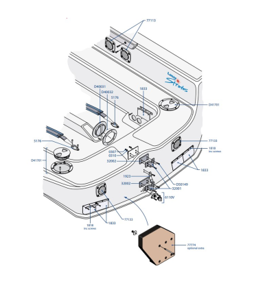 Languette de sécurité safran Laser Stratos