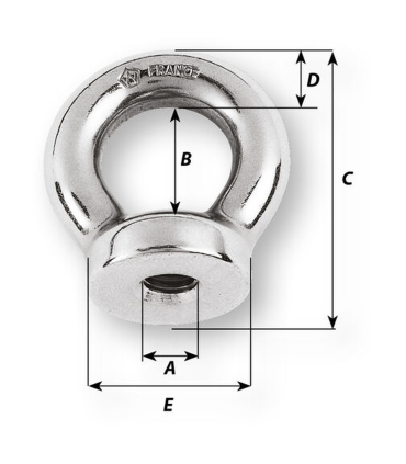 Ecrou à oeil Ø12mm - M12*175