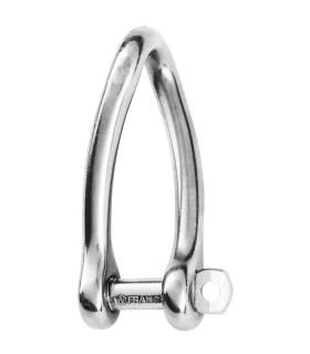 Manille torse 6mm imperdable forgée inox