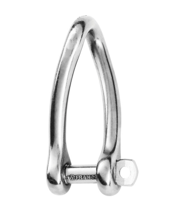 Manille torse 6mm imperdable forgée inox