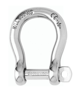 Manille lyre 5mm libre forgée inox