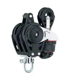 Poulie winch triple ringot taquet 57mm / simple 40mm Carbo Air