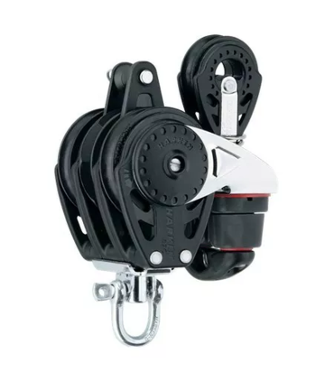Poulie winch triple ringot taquet 57mm / simple 40mm Carbo Air