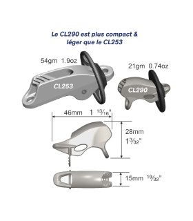 Clam titane de trapèze CL290