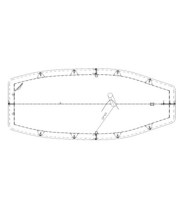 Taud dessus Caravelle PE 270g/m²