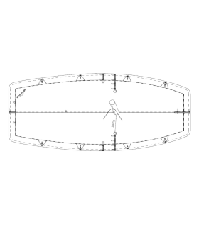 Taud dessus Caravelle PE 270g/m²