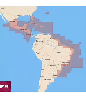 Carte Raymarine LightHouse Caraïbes & Brésil