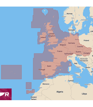 Carte Raymarine LightHouse Europe de l'Ouest