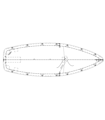 Taud dessus Tempest PVC 520g/m²