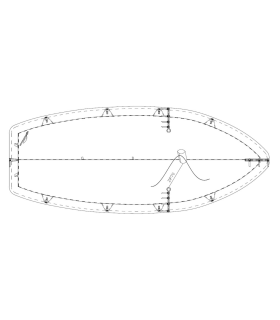 Taud dessus Caneton PE 270g/m²