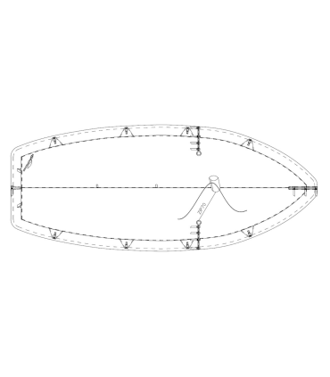 Taud dessus Caneton PE 270g/m²